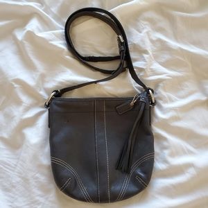 Coach leather crossbody swing purse